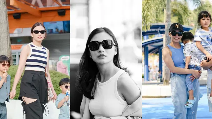 8 Gaya Modis Chelsea Olivia Layaknya ABG Saat Liburan di Singapura