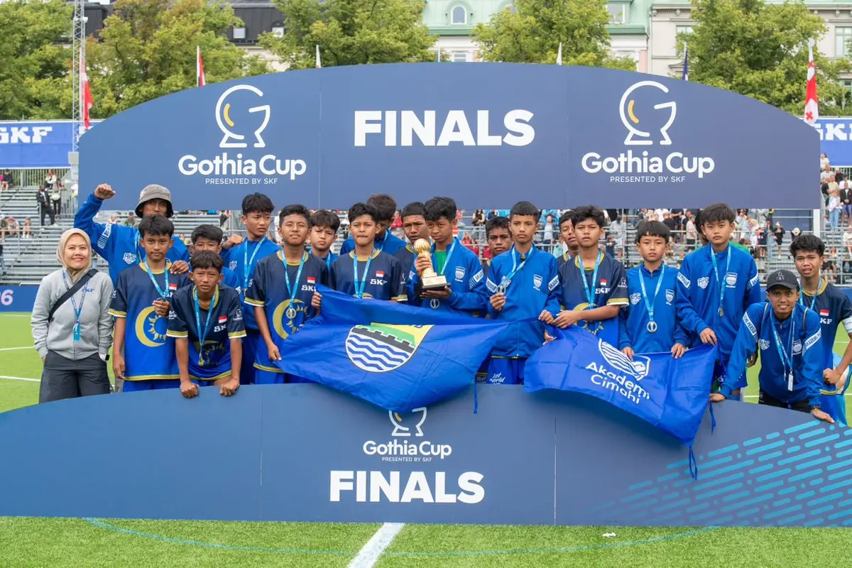 Akademi Persib Cimahi saat berjuang di Gothia Cup 2026