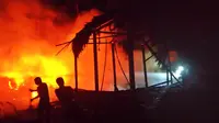 Kebakaran pesantren di Aceh Selatan (Liputan6.com/Rino Abonita)