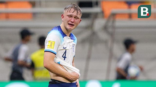Foto: Tersingkir dari Piala Dunia U-17 2023, Pemain Timnas Inggris U-17 Sampai Menangis