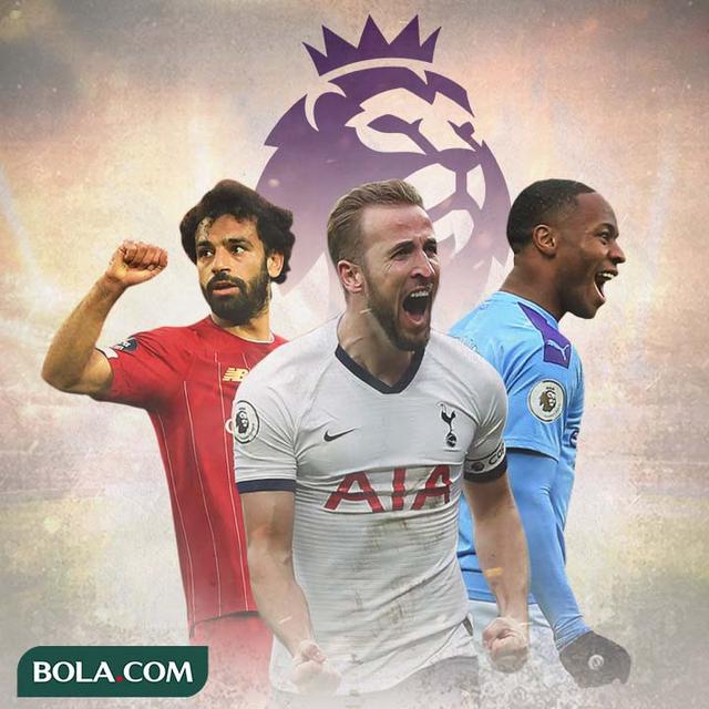 Premier League - Mohamed Salah, Harry Kane, Raheem Sterling