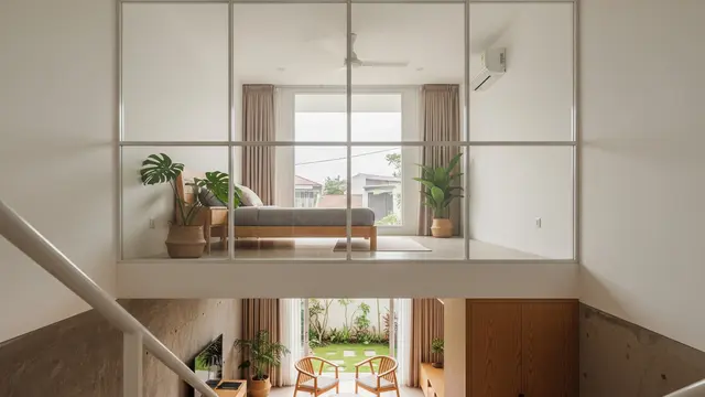 Mezzanine Split-Level Transparan