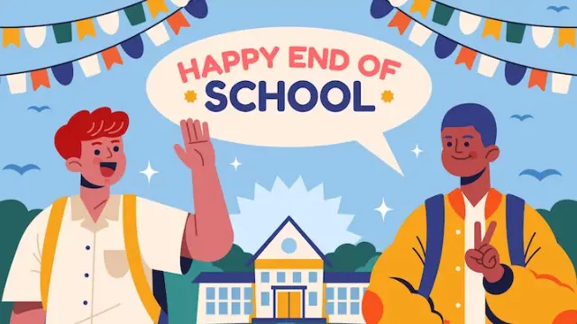 Ilustrasi perpisahan sekolah