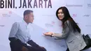 Isyana Sarasvati terlihat 'excited' menghadiri konser Rio Febrian di Balai Sarbini, Jakarta Selatan pada Rabu (12/8/2015). (Galih W. Satria/Bintang.com)
