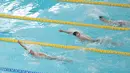 IOAC 2025 juga menjadi seleksi terakhir bagi para atlet menuju SEA Games 2025 yang tinggal sebulan lagi. PB Akuatik masih membuka peluang bagi atlet muda berbakat yang tampil impresif untuk masuk ke dalam skuad. (Bola.com/M Iqbal Ichsan)