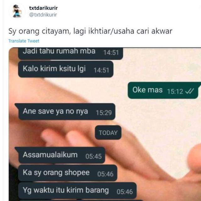 Kurir Pengantar Paket Ajak Pelanggan Taaruf dan Menikah