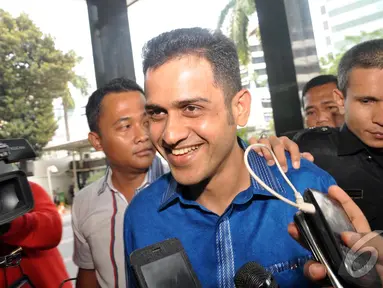 Mantan Bendahara Umum Partai Demokrat, Muhammad Nazaruddin, kembali diperiksa KPK, Jakarta, Selasa (8/10/2014) (Liputan6.com/Miftahul Hayat)