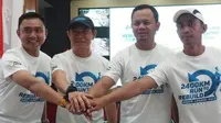 Galang dana bencana, Hendra Wijaya akan berlari dari Bogor ke Lombok hingga Palu. (Liputan6.com/Achmad Sudarno)