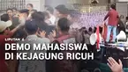 Unjuk rasa mahasiswa di depan gedung Kejaksaan Agung, ricuh. Mahasiswa mendesak Kejaksaan transparan dalam menangani kasus korupsi yang melibatkan mantan Jaksa Agung Muda Bidang Tindak Pidana Khusus, Febrie Adriansyah.