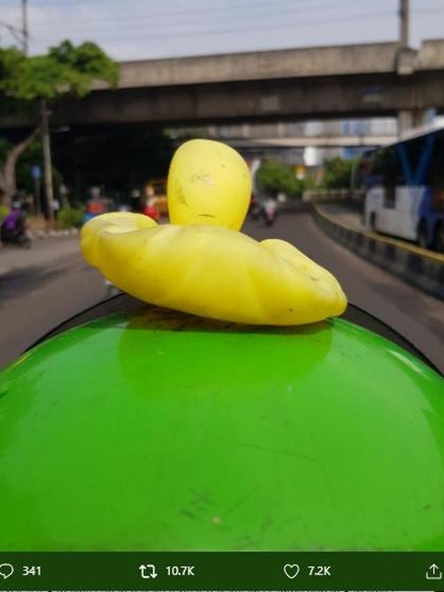 6 Aksesoris Tambahan di Helm Ojek Online Ini Kelewat Unik, Kocak