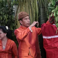 Kahiyang Ayu, putri dari Presiden Joko Widodo akan melangsungkan pernikahannya bersama Bobby Nasution pada 8 November 2017, esok hari. Berbagai rangkaian acara telah dimulai menuju pesta pernikahan esok hari. (Adrian Putra/Bintang.com)