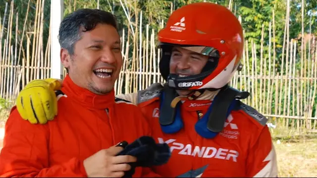 7 Momen Seru Gading Marten Jadi Navigator Rally Rifat Sungkar