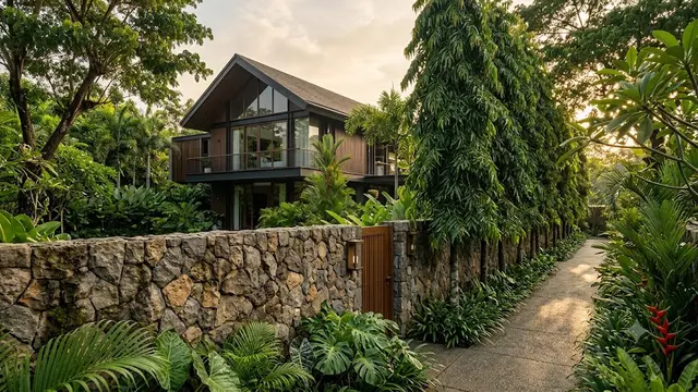 Ide Pagar Rumah dengan Glodokan Tiang