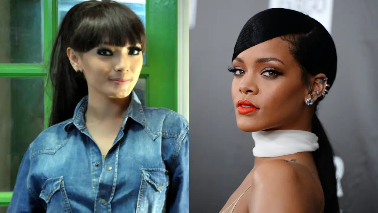 4 Kemiripan Zaskia Gotik dengan Rihannaaaaaaaaaaaaa
