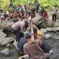 Mahasiswa Jurusan Biologi Universitas Jenderal Soedirman (Unsoed) Purwokerto tewas tenggelam di Curug Duwur, Purbalingga. (Foto: Liputan6.com/Rudal Afgani Dirgantara)