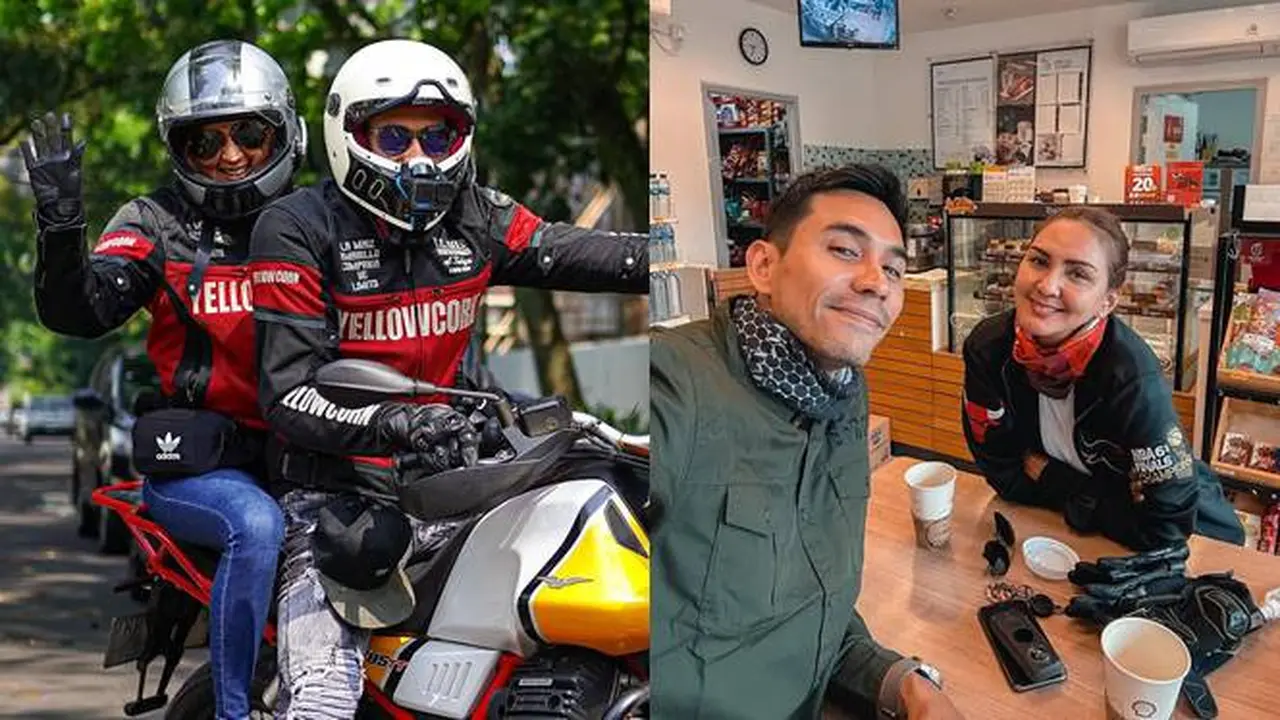 7 Potret Seru Darius Sinathrya dan Donna Agnesia  saat Touring Bareng