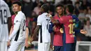 Kemenangan ini menempatkan Barcelona di papan tengah klasemen sementara Liga Champions 2024/2025. (Josep LAGO/AFP)