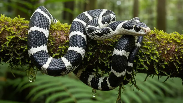 Ular Cicak Belang (Lycodon subcinctus)