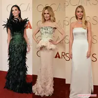 Intip pesona cantik dan awet muda Demi Moore, Nicole Kidman, dan Gwyneth Paltrow di Oscar 2026 (Photo by Frederic J. Brown / AFP)