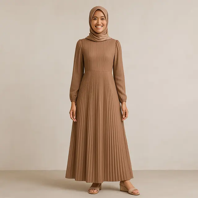 Model Gamis Bridesmaid Terbaru/Ilustrasi oleh AI