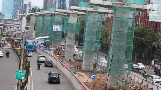 Konstruksi Layang Dihentikan, Proyek LRT Sepi Aktivitas