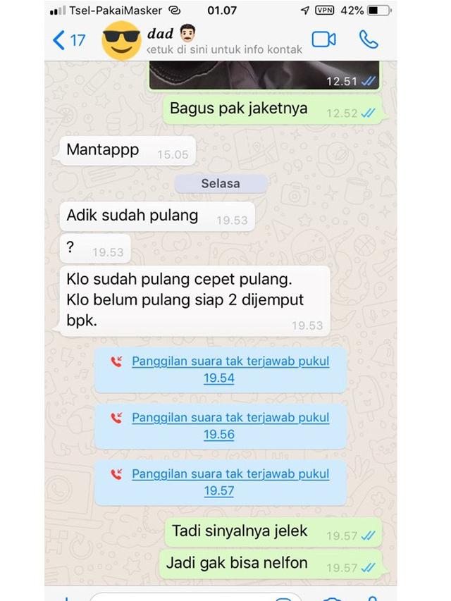 7 Chat Ayah Suruh Anak Pulang Ini Bikin Was-Was