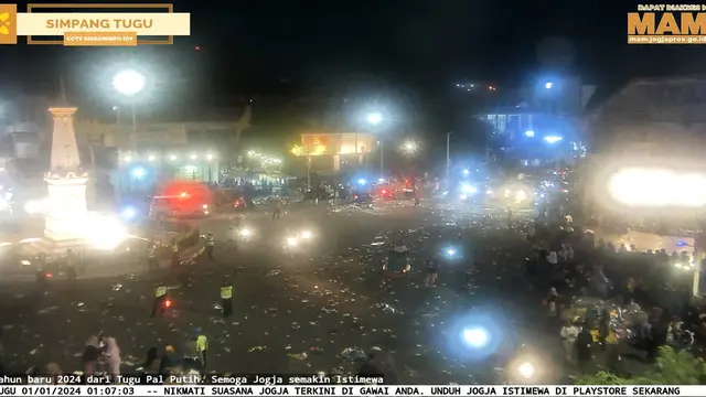 8 Potret Usai Perayaan Tahun Baru 2024 di Jogja yang Tinggalkan Tumpukan Sampah