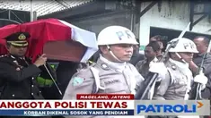 Usai disemayamkan sesaat, jenazah kemudian dimakamkan melalui prosesi kepolisian di tempat pemakaman umum yang tak jauh dari rumah duka.