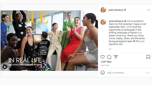 Sosok Transgender Pertama yang Tampil di Sampul Majalah Vogue AS, Pose Bareng Bella Hadid