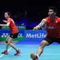 Pada laga puncak Praveen/Debby berhasil menaklukan wakil Denmark, Joachim Fischer Nielsen/Christinna Pedersen. (PBSI/Nafielah)