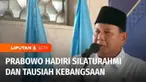 Menteri Pertahanan, Prabowo Subianto menghadiri silaturahmi dan tausiah kebangsaan di Masjid Istiqlal Jakarta Pusat pada Kamis siang.