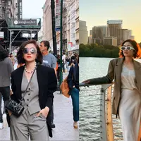 Menikmati indahnya New York, Febby Rastanty tampil fashionable khas New Yorker [@febbyrastanty]