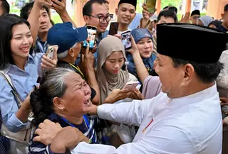 Suasana hangat dan penuh kebersamaan warga terasa saat open house Lebaran 2026 di Istana Kepresidenan, Jakarta. (Foto: Biro Pers Istana)