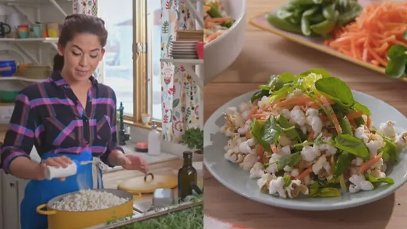 Food Blogger Ini Buat Salad dari Popcorn, Warganet Kaget Lihat Hasilnya