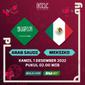 Piala Dunia 2022 - Arab Saudi Vs Meksiko (Bola.com/Adreanus Titus)