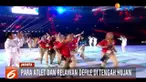 Upacara penutupan digelar di Stadion Utama GBK Senayan, Jakarta, dengan menampilkan sejumlah artis papan atas, baik dari Indonesia maupun mancanegara.