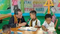 Taman Bacaan Pelangi Resmikan  19 Perpustakaan Ramah Anak di Kabupaten Nagekeo, Flores, NTT.&nbsp; foto:dok.&nbsp;Taman Bacaan Pelangi&nbsp;