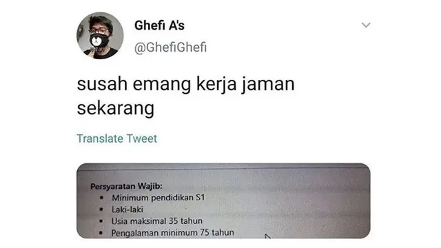 10 Potret Syarat Lowongan Kerja di Iklan Ini Bikin Tepuk Jidat, Tak Biasa