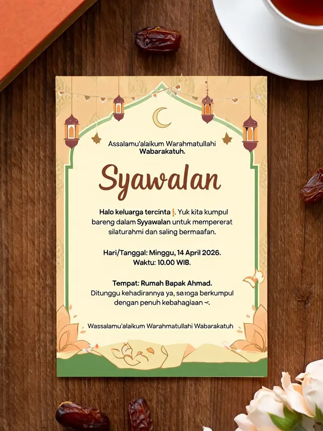 Undangan Syawalan (Foto: Reve.com)