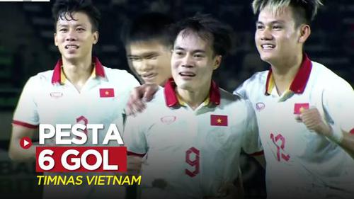 VIDEO: Pesta 6 Gol Vietnam ke Gawang Laos di Grup B Piala AFF 2022