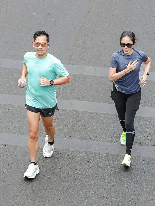Salah satunya saat Ussy lakukan long run di CFD pada akhir pekan lalu dengan gaya sporty khas atlet [@ussypratama]