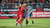 Pesepak bola Timnas Indonesia Ramadhan Sananta melakukan selebrasi usai mencetak gol ke gawang Brunei Darussalam dalam pertandingan Grup A Piala AFF 2022 di Stadion Kuala Lumpur, Malaysia, Senin (26/12/2022). Indonesia mengalahkan Brunei Darussalam dengan skor 7-0. (Liputan6.com/PSSI)