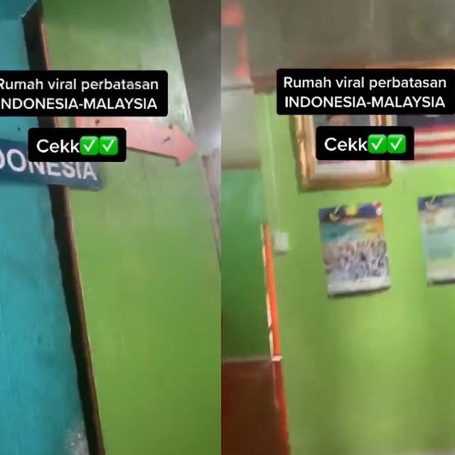 Viral Potret Rumah Di Perbatasan Ruang Tamu Di Indonesia Dan Dapur Di Malaysia Citizen6 Liputan6 Com