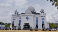 Masjid Darussalam di Desa Seresam, Kabupaten Indragiri Hulu, yang dibangun dengan infak Rp1 ribu per hari warga. (Liputan6.com/Istimewa)