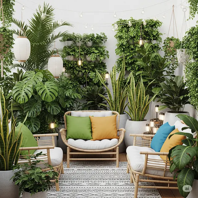 Model Teras Sederhana Minimalis ala Pinterest (Image by Gemini AI)