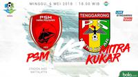 Liga 1 2018 PSM Makassar Vs Mitra Kukar (Bola.com/Adreanus Titus)