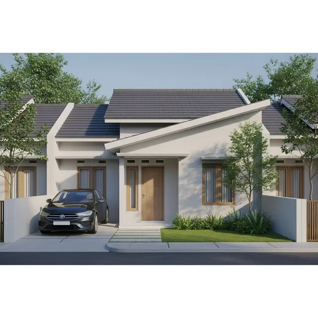 Atap Skillion Modern