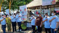 Peluncuran Program CSR Konservasi Laut dari Indosat Ooredoo Hutchison yang diadakan di Jembrana, Bali. Liputan6.com/Agustinus Mario Damar