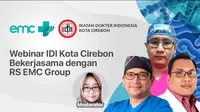 Live streaming webinar RS EMC bersama IDI Kota Cirebon dapat disaksikan di platform Vidio, sabtu (24/10/2020).