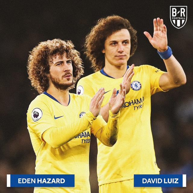 Eden Hazard dan David Luiz